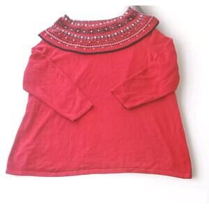 Fashion Bug Womens Holidays Christmas Sweater Plus Size 4X